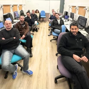 From Medicine to Advanced Algorithms in Cybersecurity - students working on related projects during hands on training program