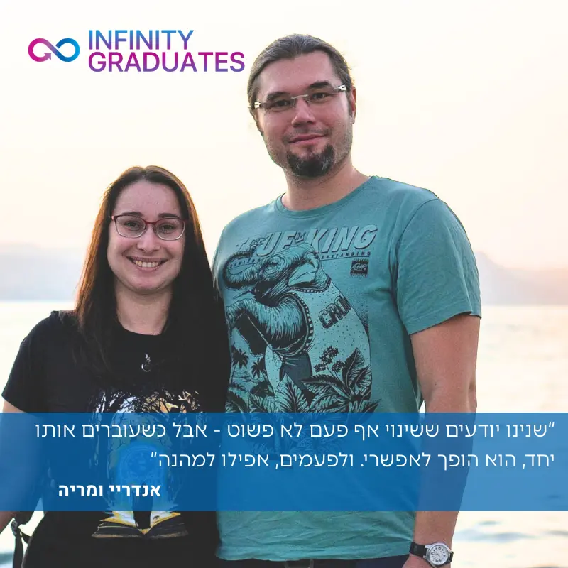 אנדריי ומריה, מפתחי תוכנה ובוגרי InfinityLabs R&D